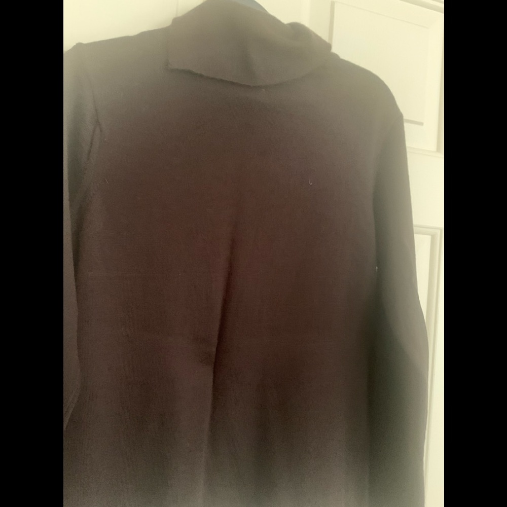 Talbots Split Neck Design Turtleneck Sweater Sz S… - image 5